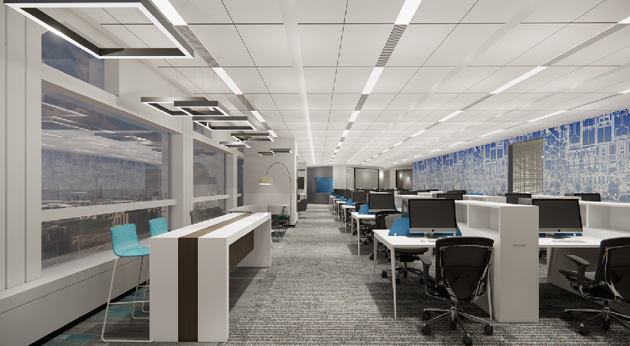 900平新中式办公室室内设计