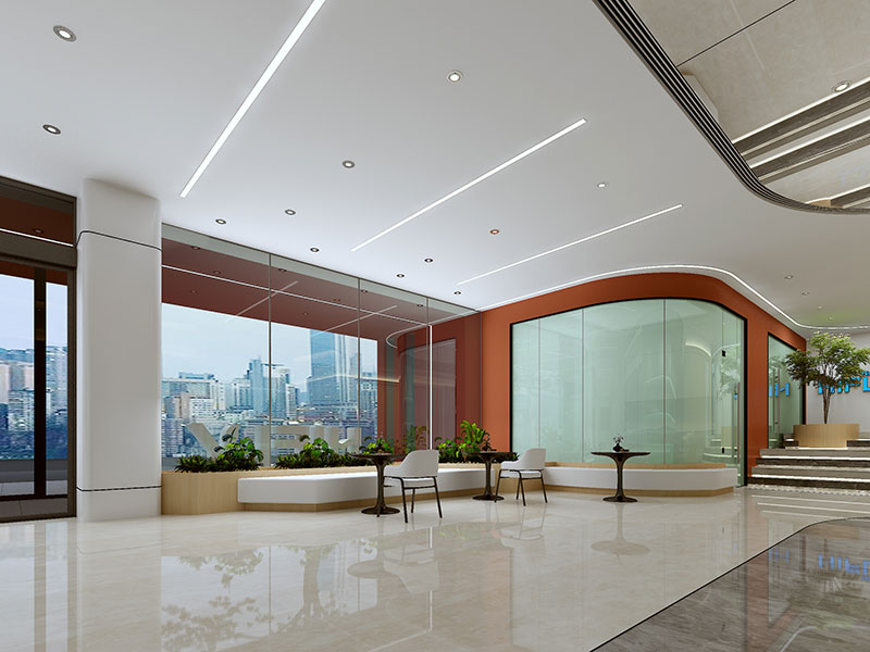 1170平郑州科技公司办公楼设计-企业办公室装修