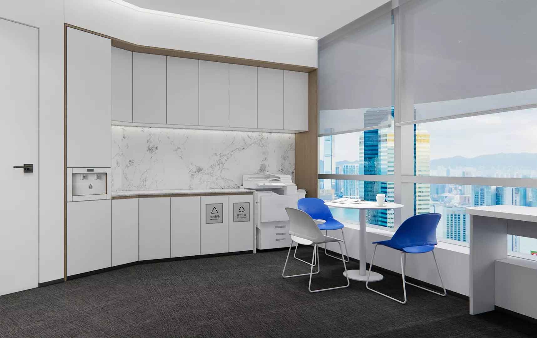 200平方办公室装修效果图-郑州办公室装修与设计